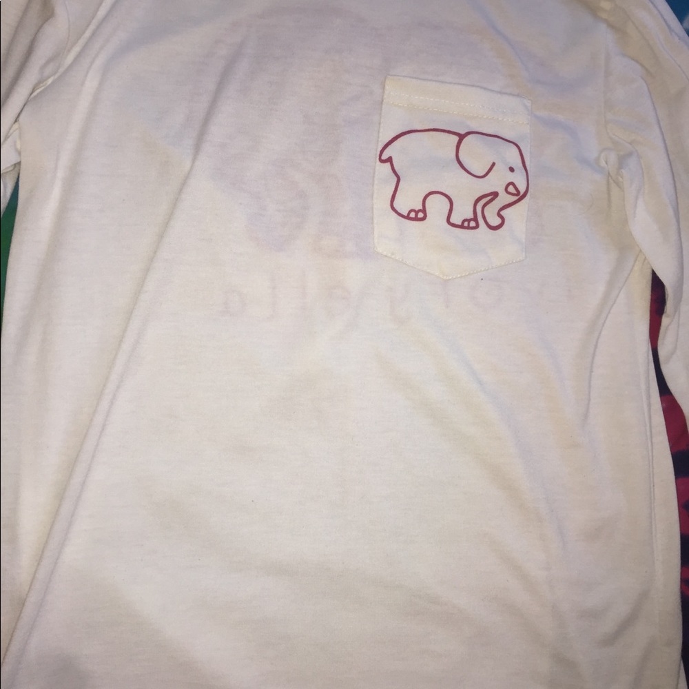 ivory Ella white love sleeve t